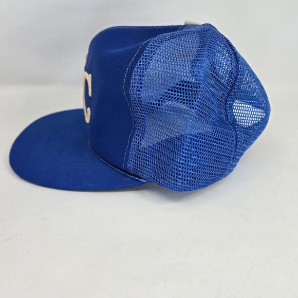 Kansas City Royals Trucker Cap Mesh 1980s Retro Snapback Universal Industries - Picture 8 of 13
